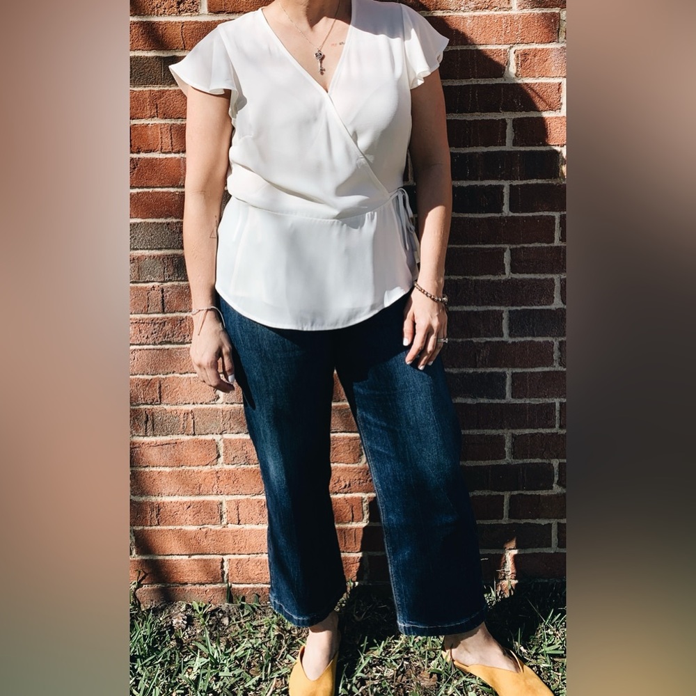 Banana Republic wrap blouse